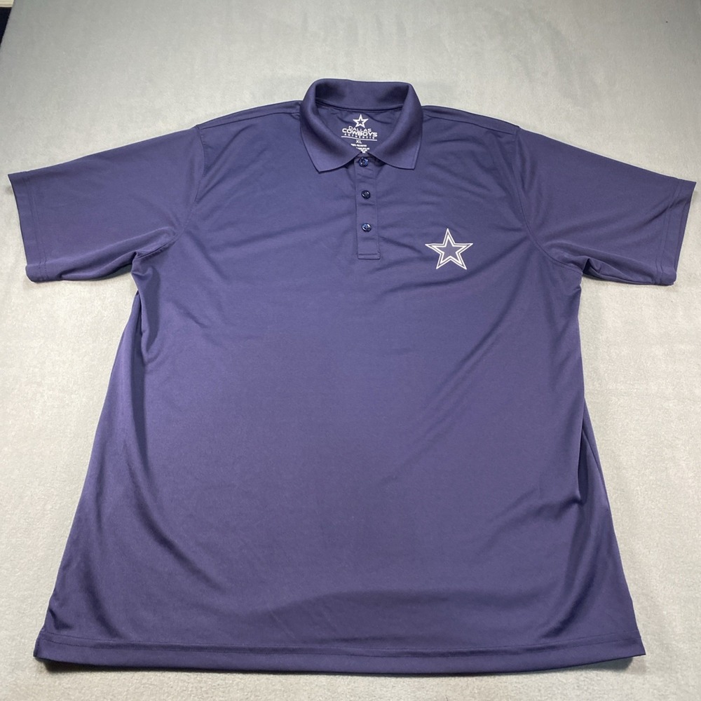 Dallas Cowboys Mens Polo Authentic Short‎ Sleeve Shirt Navy XL Football